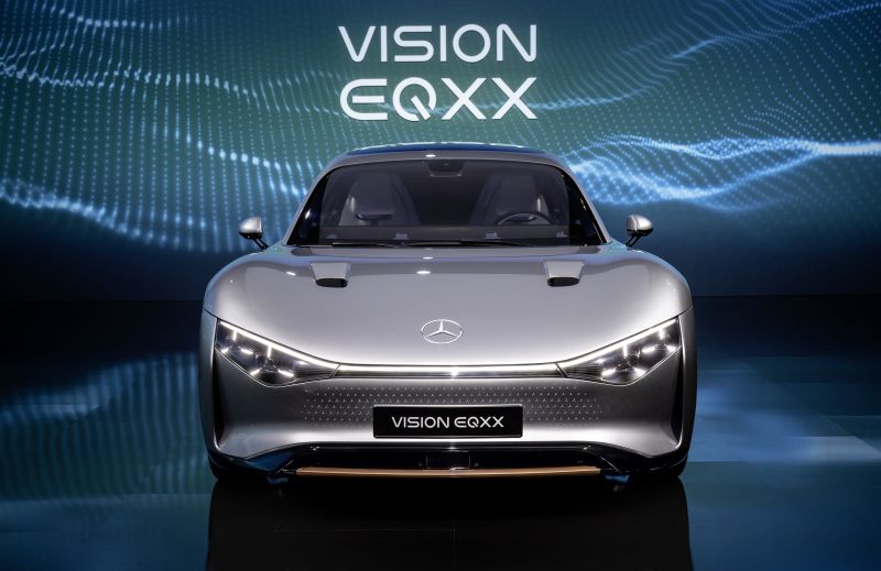 奔驰VISON EQXX全球首发！风阻系数低至0.17，百公里个位数能耗