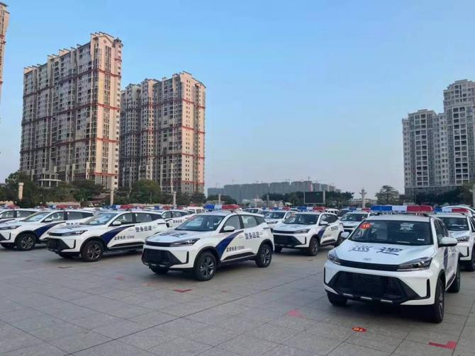 威武霸气，揭阳市炫界Pro EV警务巡逻车交付仪式隆重举行