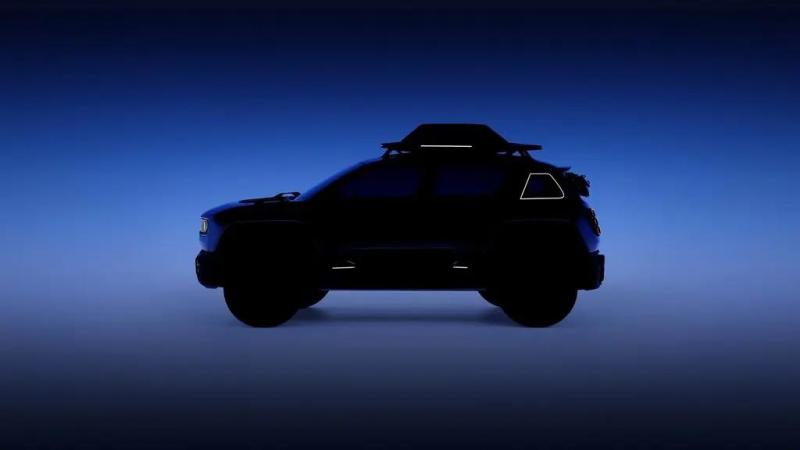 雷诺4纯电概念车预告图公布 有望于10月17日巴黎车展全球首发